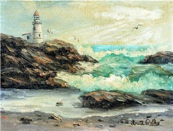 Lighthouse Seascape - Louis F Pelky