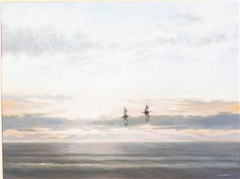 Pelicans in Flight - Addison Palmer