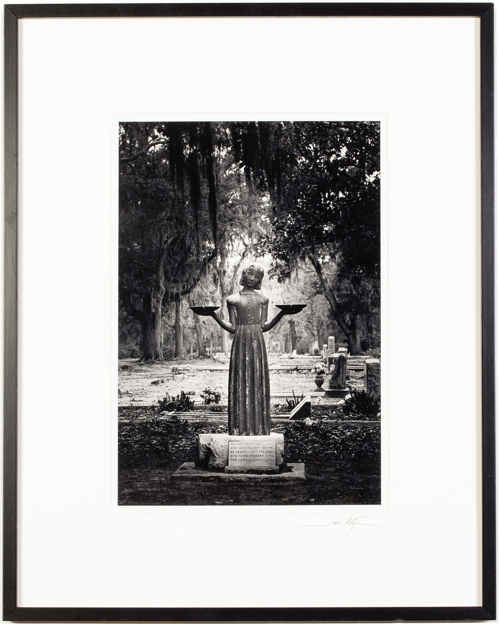 Artwork by Jack Leigh, Midnight, Bonaventure Cemetery, Made of Silver Gelatin Print