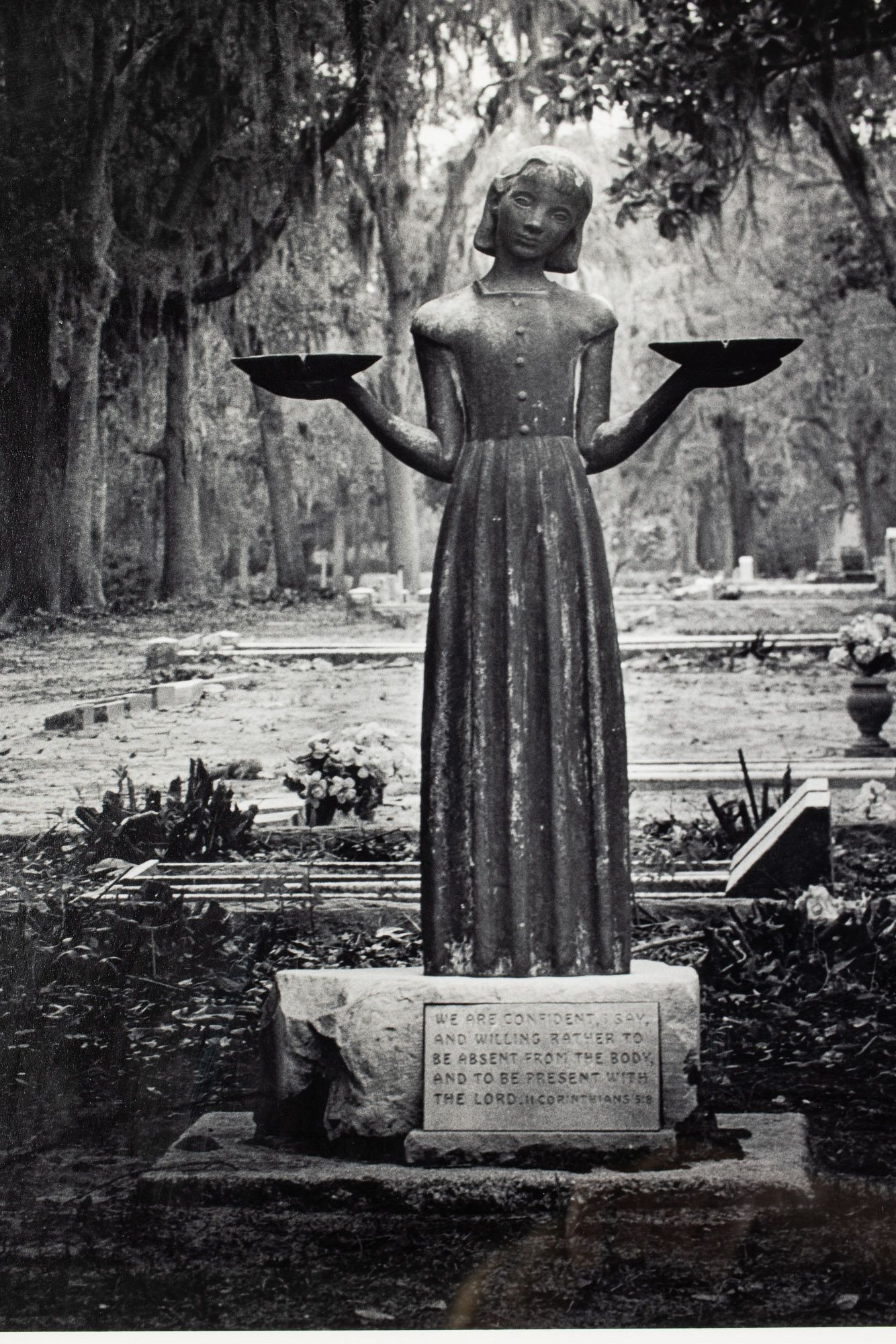 Artwork by Jack Leigh, Midnight, Bonaventure Cemetery, Made of Silver Gelatin Print
