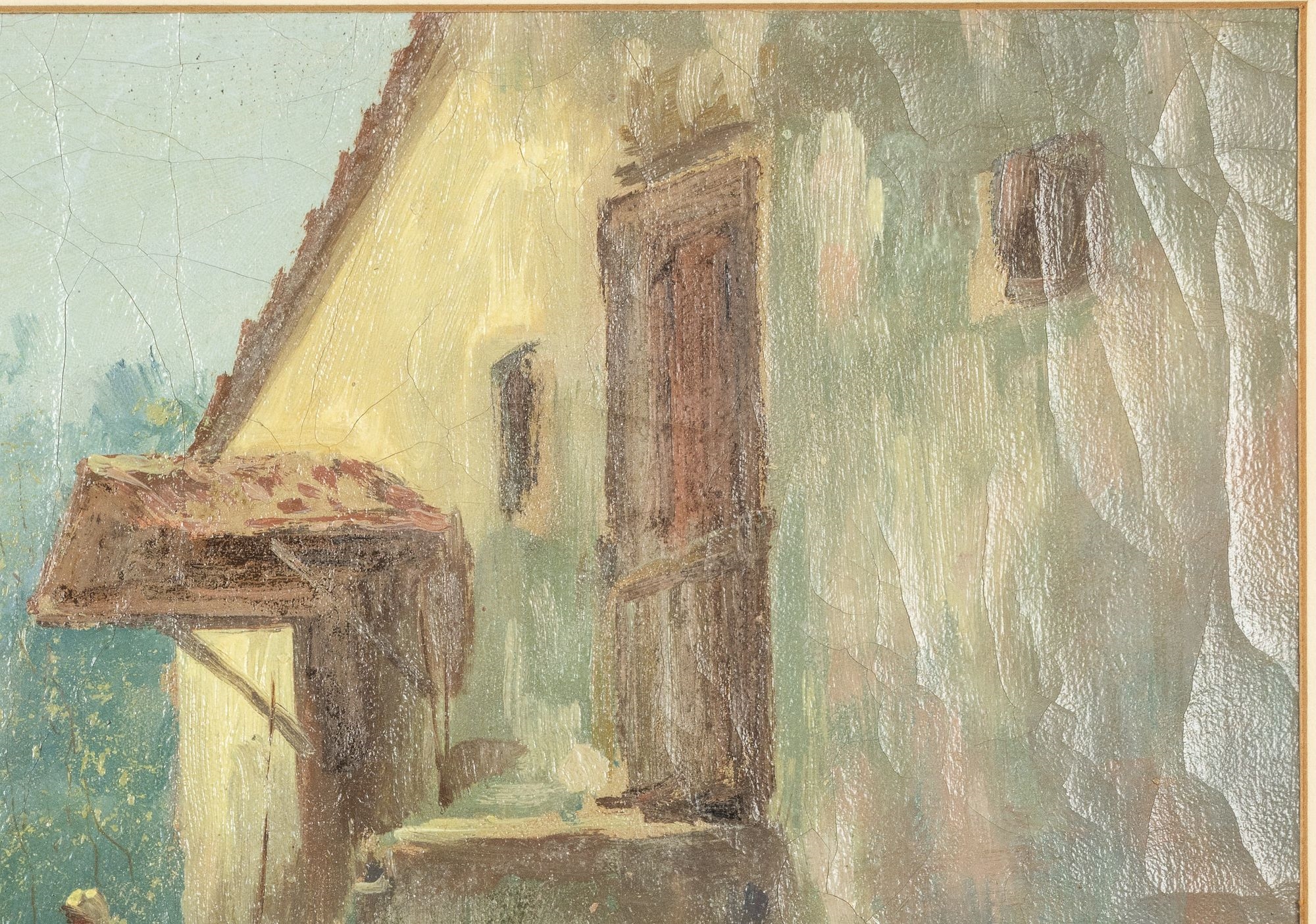 Ferruccio Rontini | Cottage with Animals and Figure | MutualArt