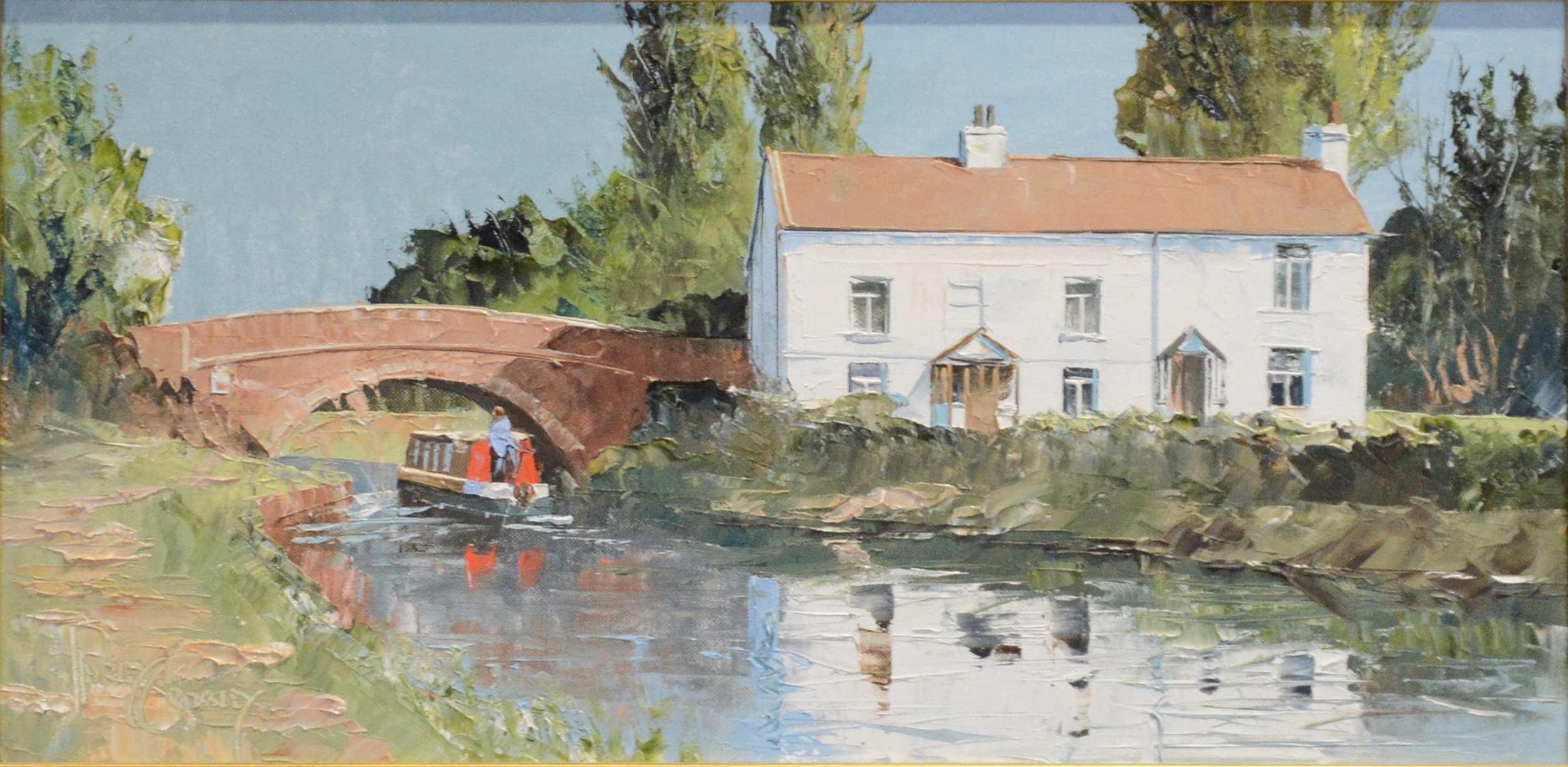 Harley Crossley Canal scene MutualArt