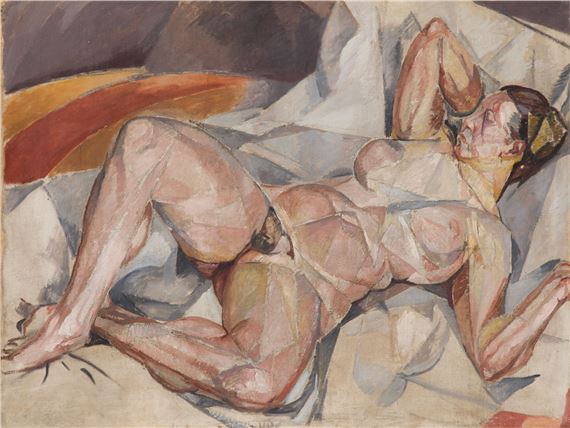 "Cubist nude" by Maria-Mela Muter