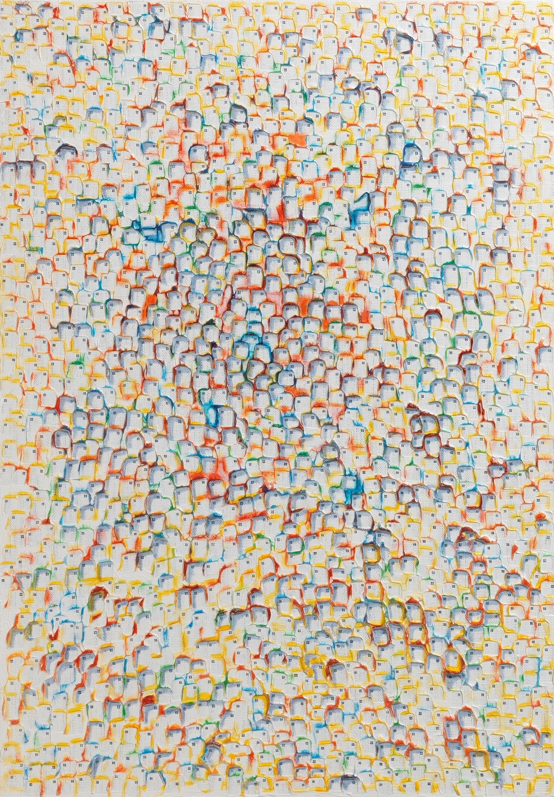 Artwork by Goh Chaboon, Crowds - 2313, Made of acrylic on canvas