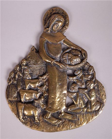 SAINT BRIGID FEEDING THE POOR, c.1970 by Imogen Stuart