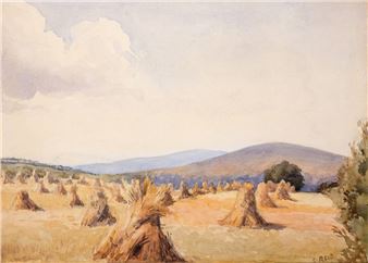 CORNFIELD NEAR CARRICKMINES, COUNTY DUBLIN, c.1937 - Eileen Reid