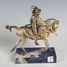 Artwork by Giuseppe Vasari, Cav Austriaco 1825 1/200, Made of silvered and gilt cast bronze