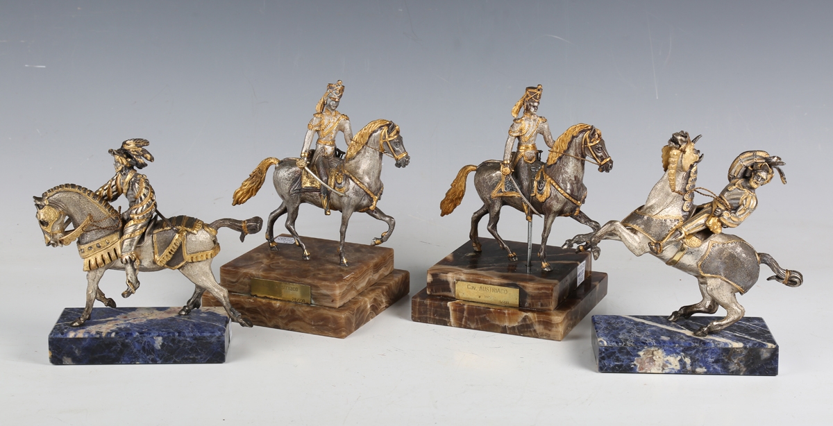 Artwork by Giuseppe Vasari, Cav Austriaco 1825 1/200, Made of silvered and gilt cast bronze