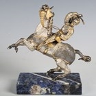 Artwork by Giuseppe Vasari, Cav Austriaco 1825 1/200, Made of silvered and gilt cast bronze