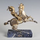 Artwork by Giuseppe Vasari, Cav Austriaco 1825 1/200, Made of silvered and gilt cast bronze