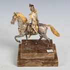 Artwork by Giuseppe Vasari, Cav Austriaco 1825 1/200, Made of silvered and gilt cast bronze