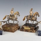 Artwork by Giuseppe Vasari, Cav Austriaco 1825 1/200, Made of silvered and gilt cast bronze