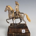 Artwork by Giuseppe Vasari, Cav Austriaco 1825 1/200, Made of silvered and gilt cast bronze