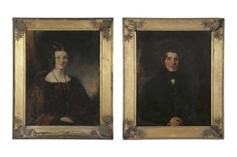 Portraits of Henry and Elizabeth Ridgway of Waterford - Trevor Thomas Fowler