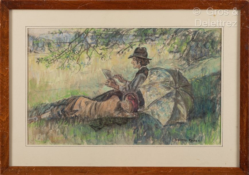 Richard Ranft | Artist under a tree | MutualArt