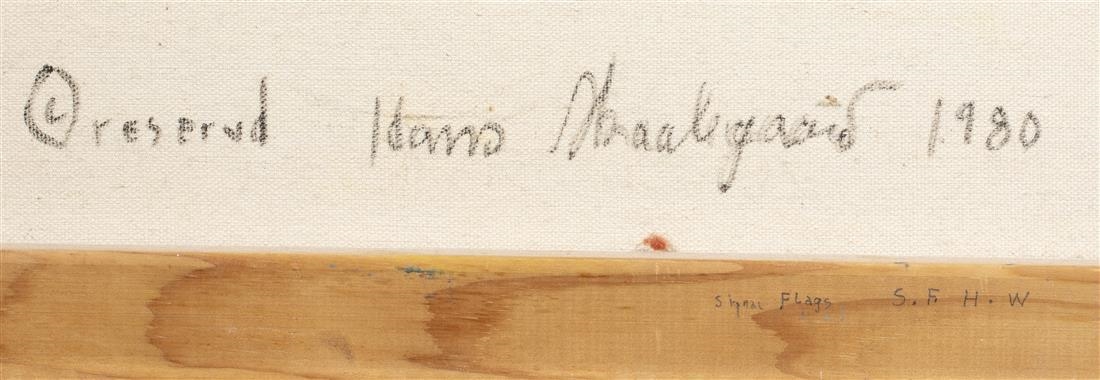 Artwork by Hans Skalagard, "British Four-Masted Full-Rigged Ship, County of Selkirk,", Made of oil on canvas