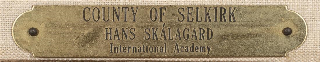 Artwork by Hans Skalagard, "British Four-Masted Full-Rigged Ship, County of Selkirk,", Made of oil on canvas