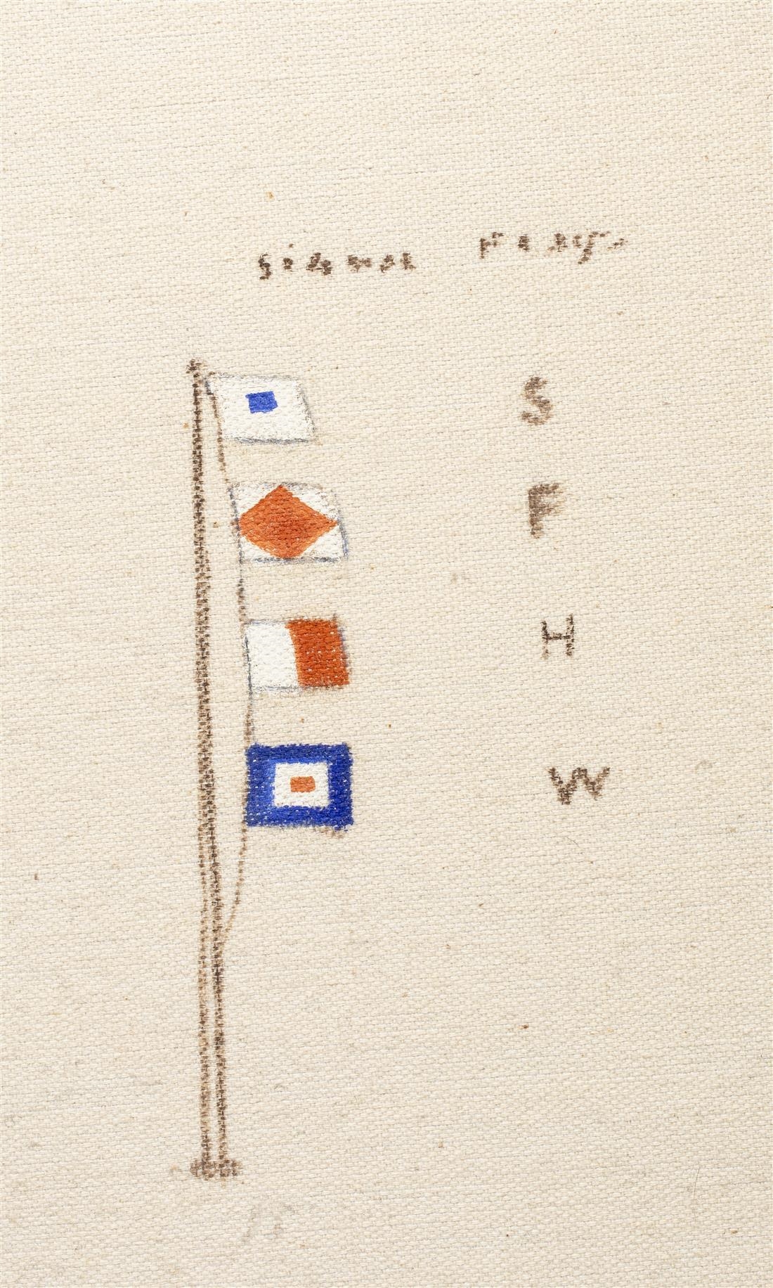 Artwork by Hans Skalagard, "British Four-Masted Full-Rigged Ship, County of Selkirk,", Made of oil on canvas