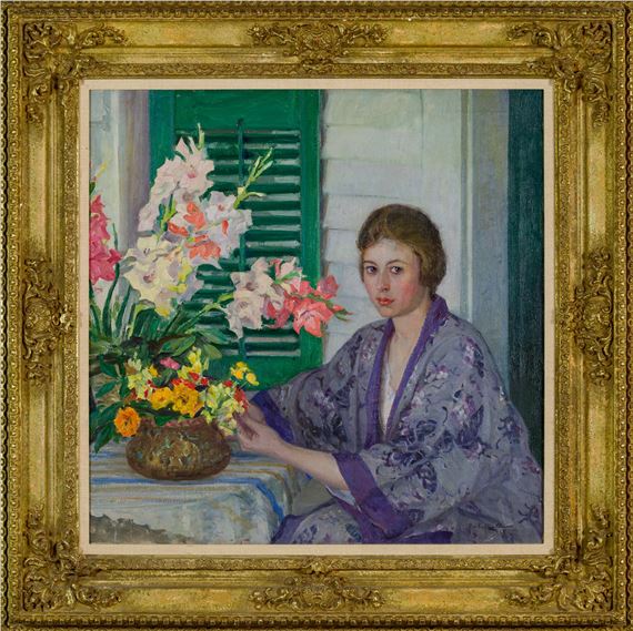 Lee Lufkin Kaula | Anne on the Veranda, 1919 (1919) | MutualArt