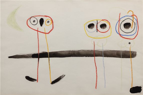 Joan Miró | Drawing for Ubu Roi (Circa 1953) | MutualArt
