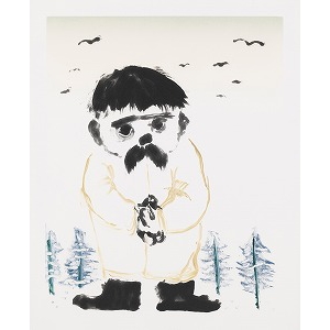 Artwork by Sanya Kantarovsky, Cossak, Made of Monotype