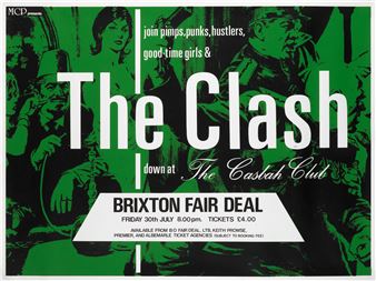 The Clash | Concert poster, Down At The Casbah Club, Brixton Fair