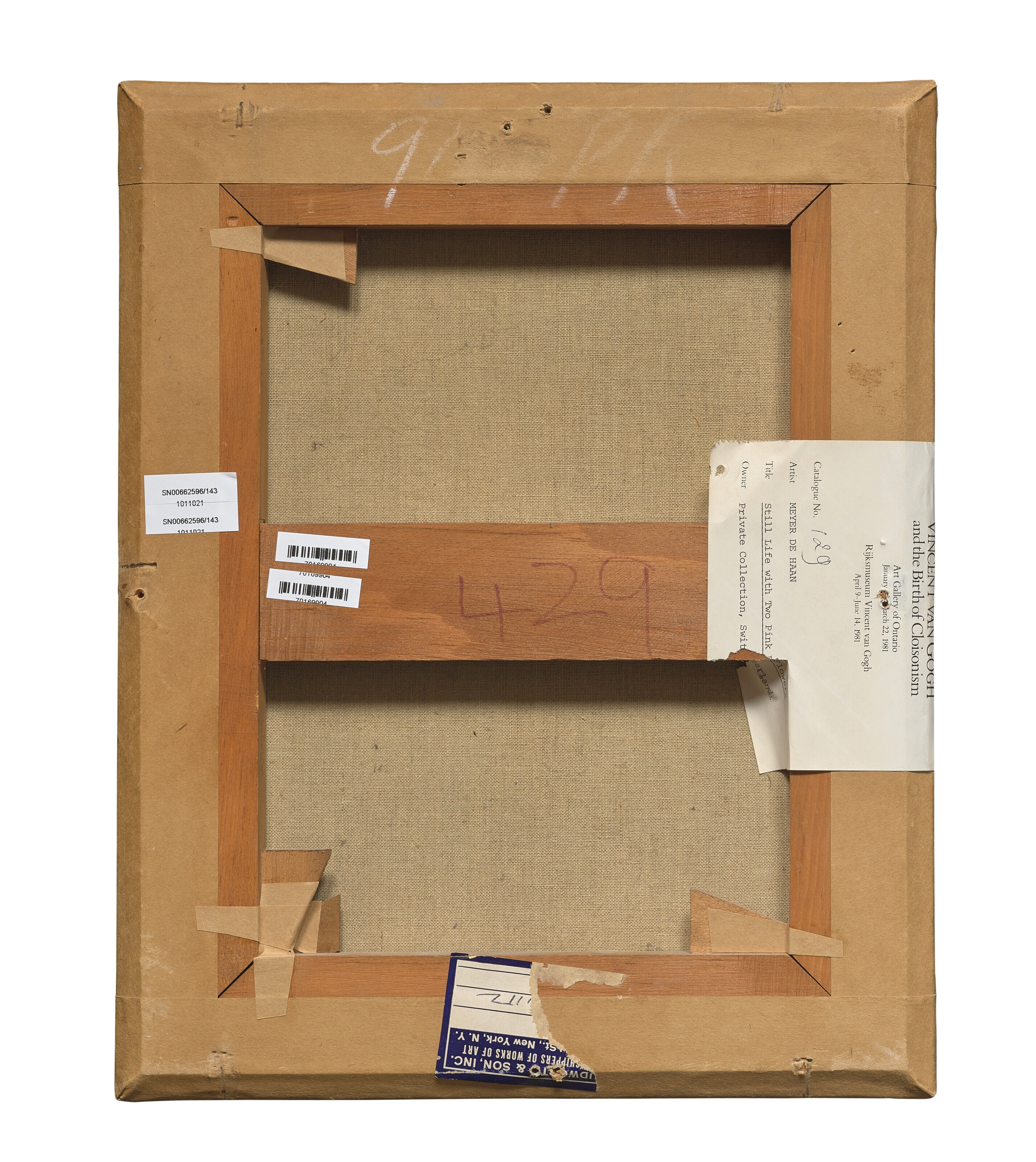 Artwork by Meyer Isaac de Haan, Nature morte, fleurs dans un verre, Made of oil on canvas