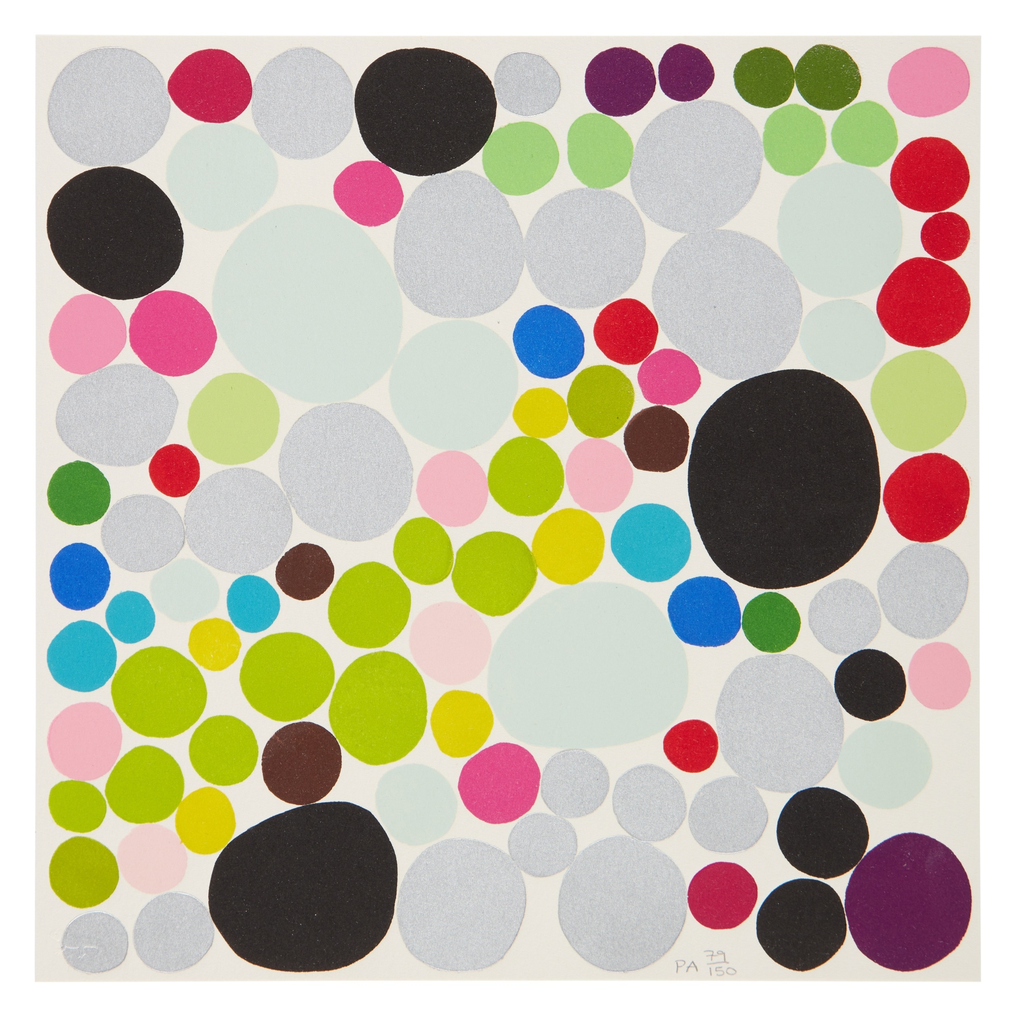 Artwork by Polly Apfelbaum, Durham Dogwood, Made of Woodcut printed in a unique color combination,on Saunders Waterford paper