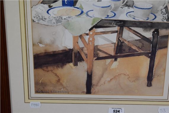 Richard Akerman | Still life displays on chairs | MutualArt