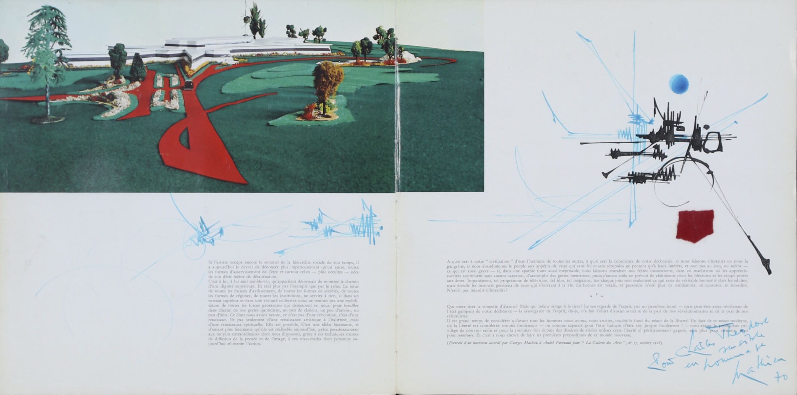 Georges Mathieu | Sans titre, 1970 (1970) | MutualArt