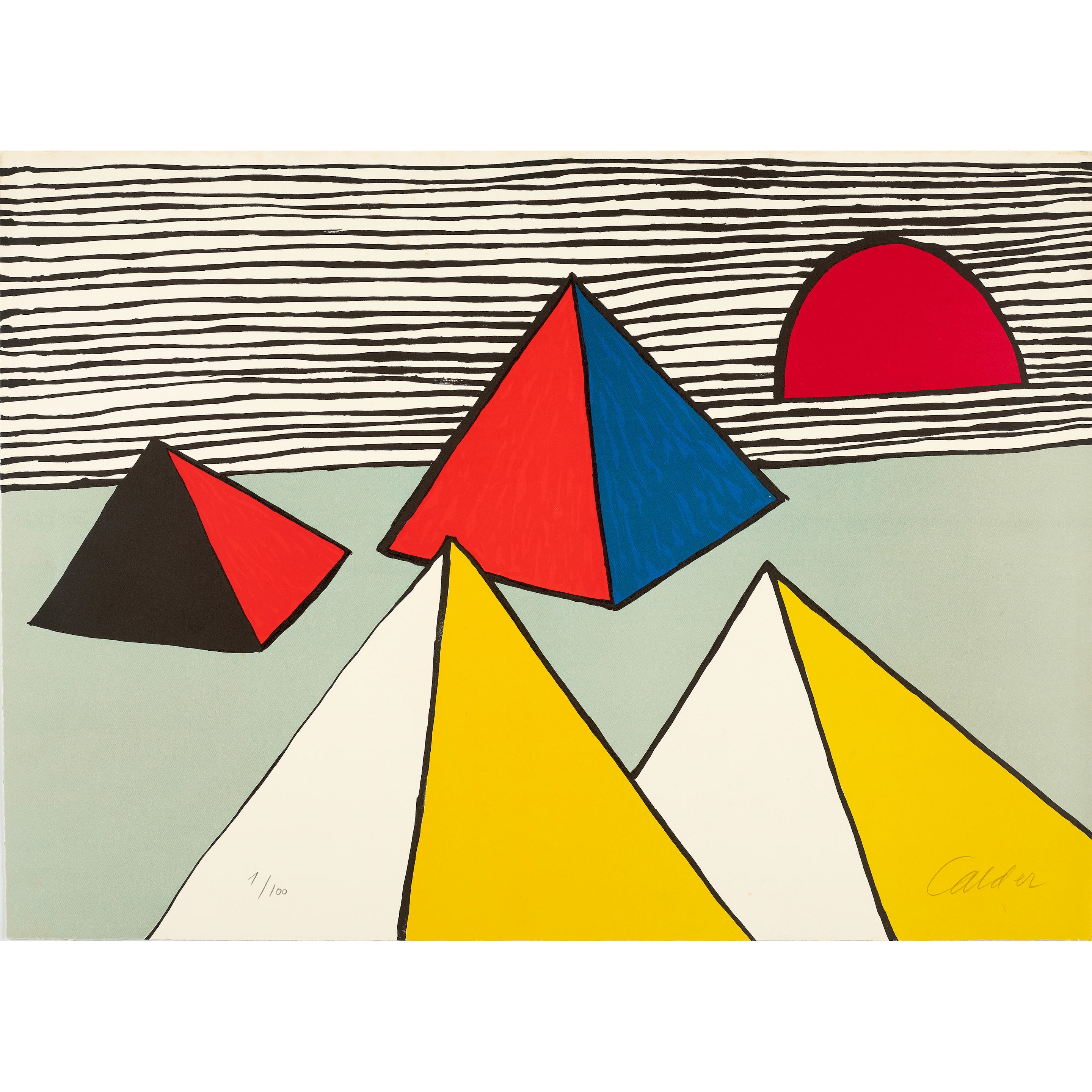 Alexander Calder | Pyramids at Dawn (1976) | MutualArt