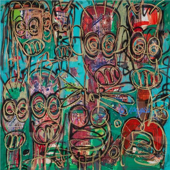 Untitled by Aboudia, Executed in 2017