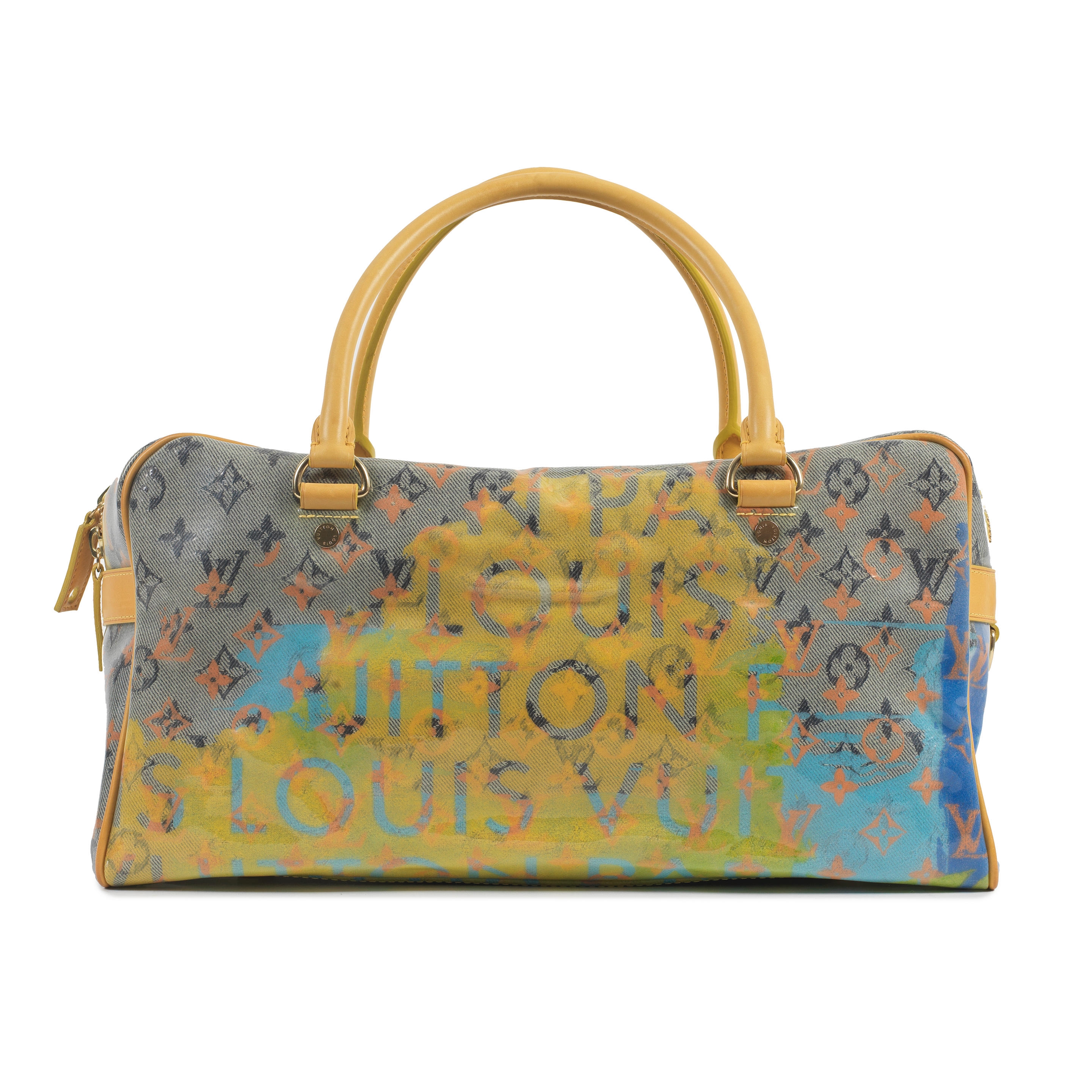 Richard Prince x Louis Vuitton Multicolor Denim Defile Pulp Weekender PM