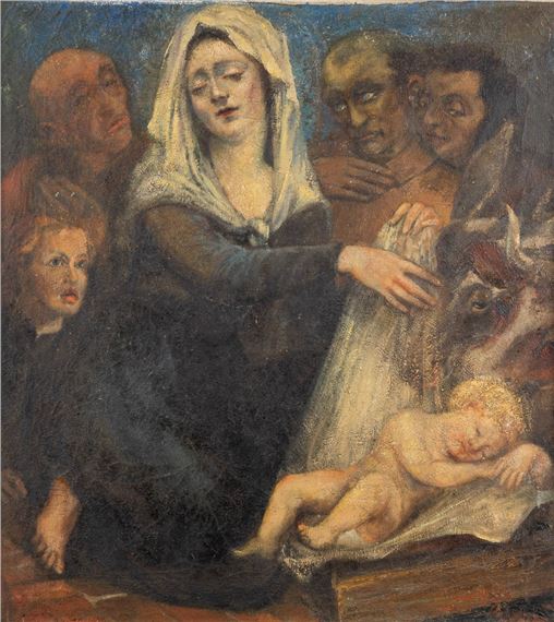 A painting, oil on canvas - Oscar Hoge