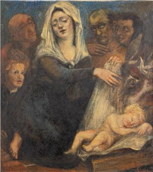 A painting, oil on canvas - Oscar Hoge