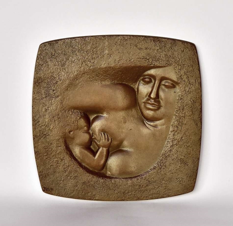 Artwork by Jozef Markiewicz, &ܴǳ;Ѳńٷɴ&ܴǳ;, Made of bas-relief, bronze