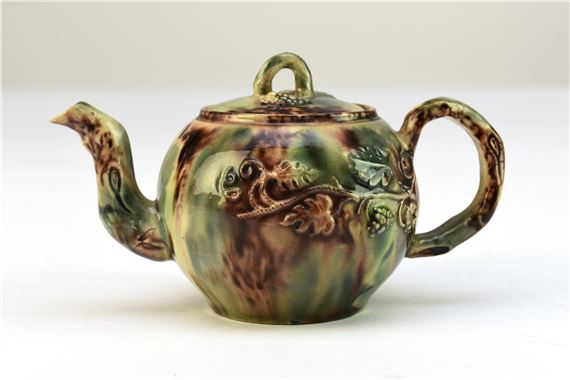 Théière Décorative Staffordshire Fine Ceramic – Peinte à La Main, Multicouleur, Occasion
