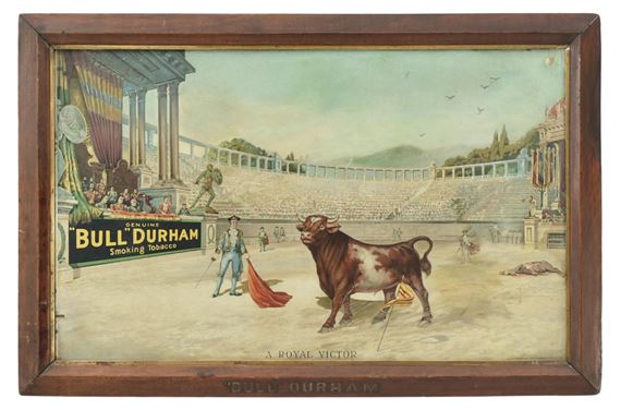 bull durham smoking tobacco poster Copyright | Genuine Bull Durham Smoking Tobacco Advertising Poster (Early  20th Century)