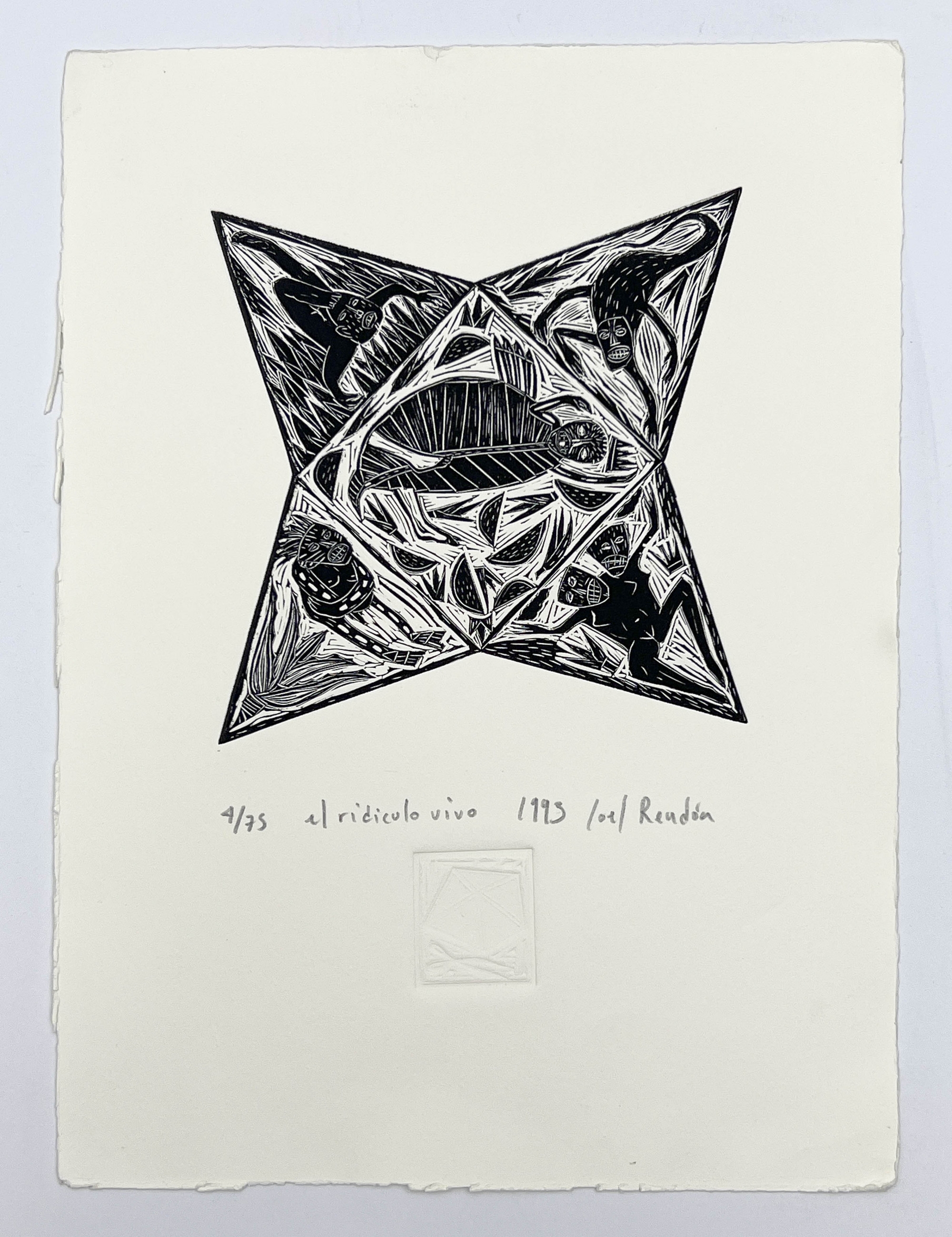 Joel Rendón | Woodcuts, Group of 6 (1991-94) | MutualArt