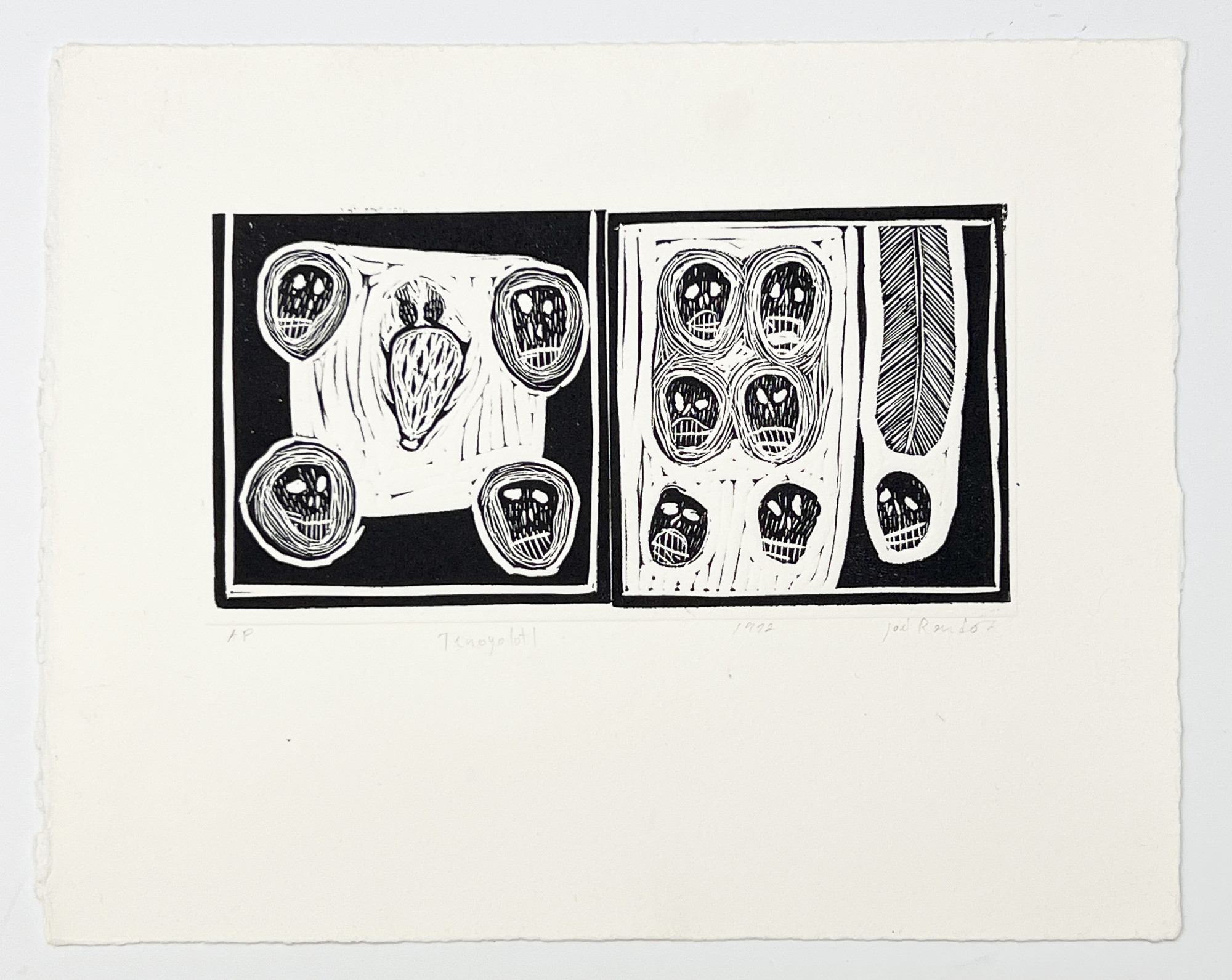 Joel Rendón | Woodcuts, Group of 6 (1991-94) | MutualArt
