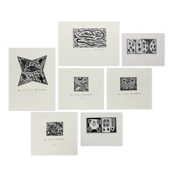 Joel Rendón | Woodcuts, Group of 6 (1991-94) | MutualArt