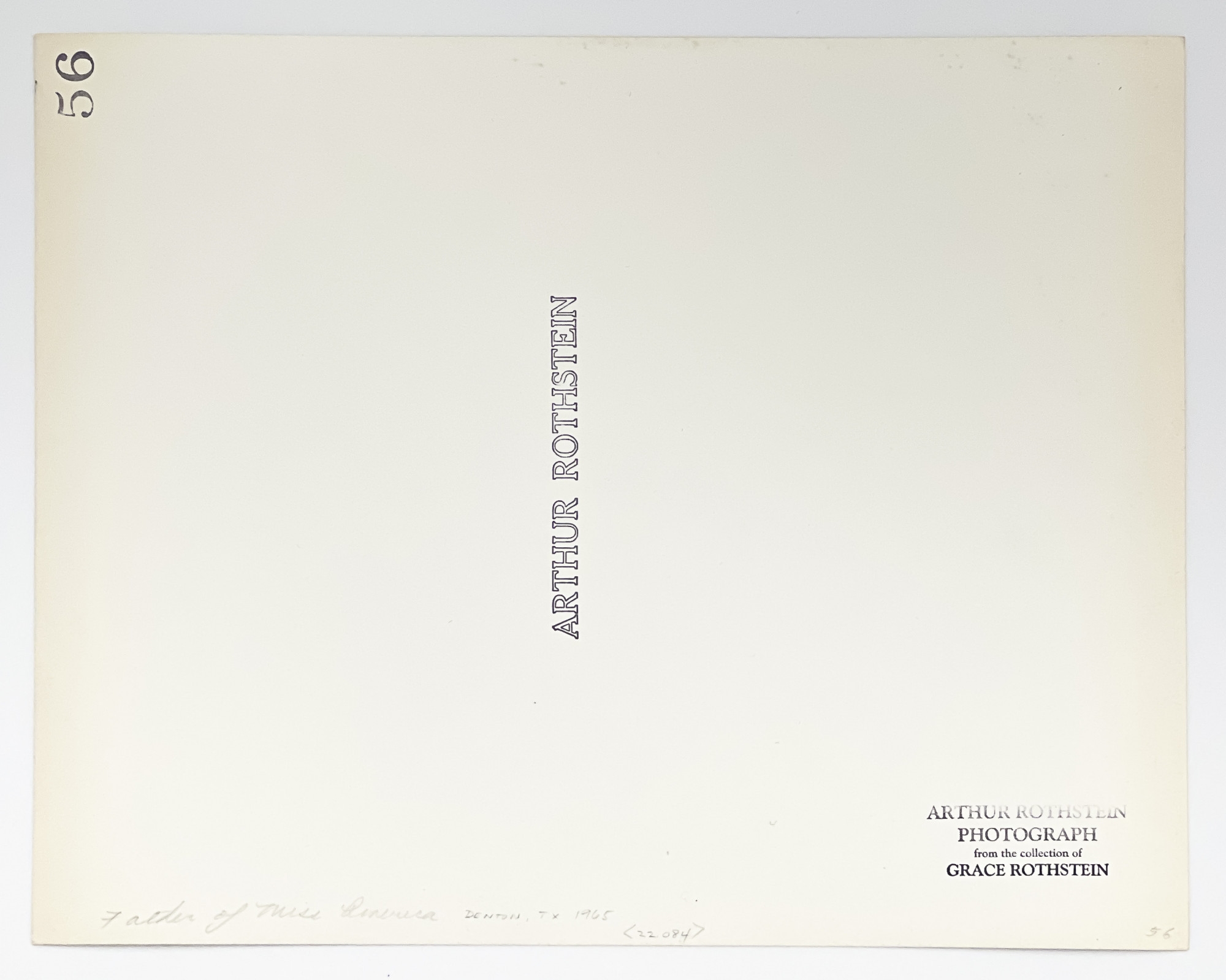 Arthur Rothstein | Father of Miss America (1965) | MutualArt