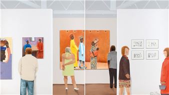 Senegalese Images Exhibition (Diptych) - Sam Nhlengethwa