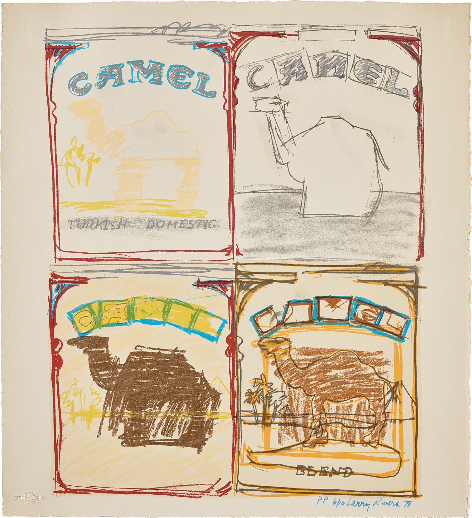 Larry Rivers | Camel Quartet (1978) | MutualArt