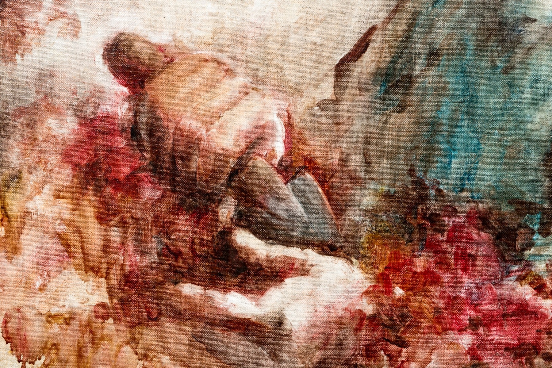 Artwork by Lenore Beran, PORTRAIT OF AN ELDERLY MAN, Made of oil on canvas