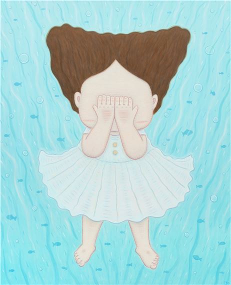 girl covering her face by Jo Gyuhun, 2020