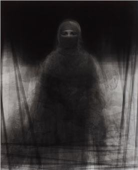 &quot;Piling Portraits of 23 Muslim women wearing burkas (Niva, Bagachara, Bangladesh)&quot;, 2008 - Ken Kitano