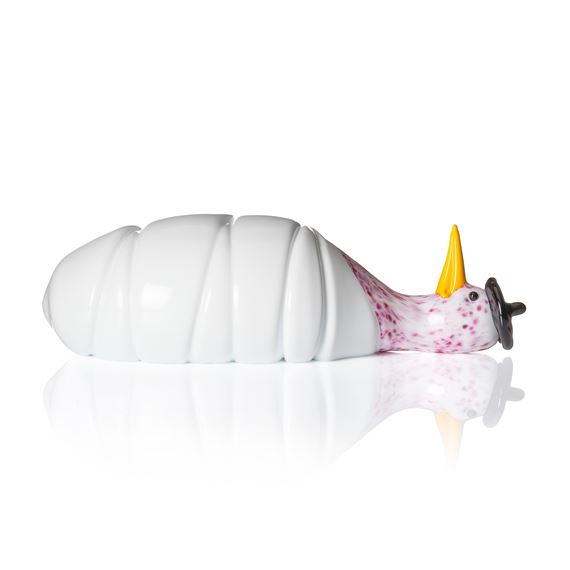 "Uccello malato con becco giallo (smooth)" by Marie-Louise Ekman, dated 2002