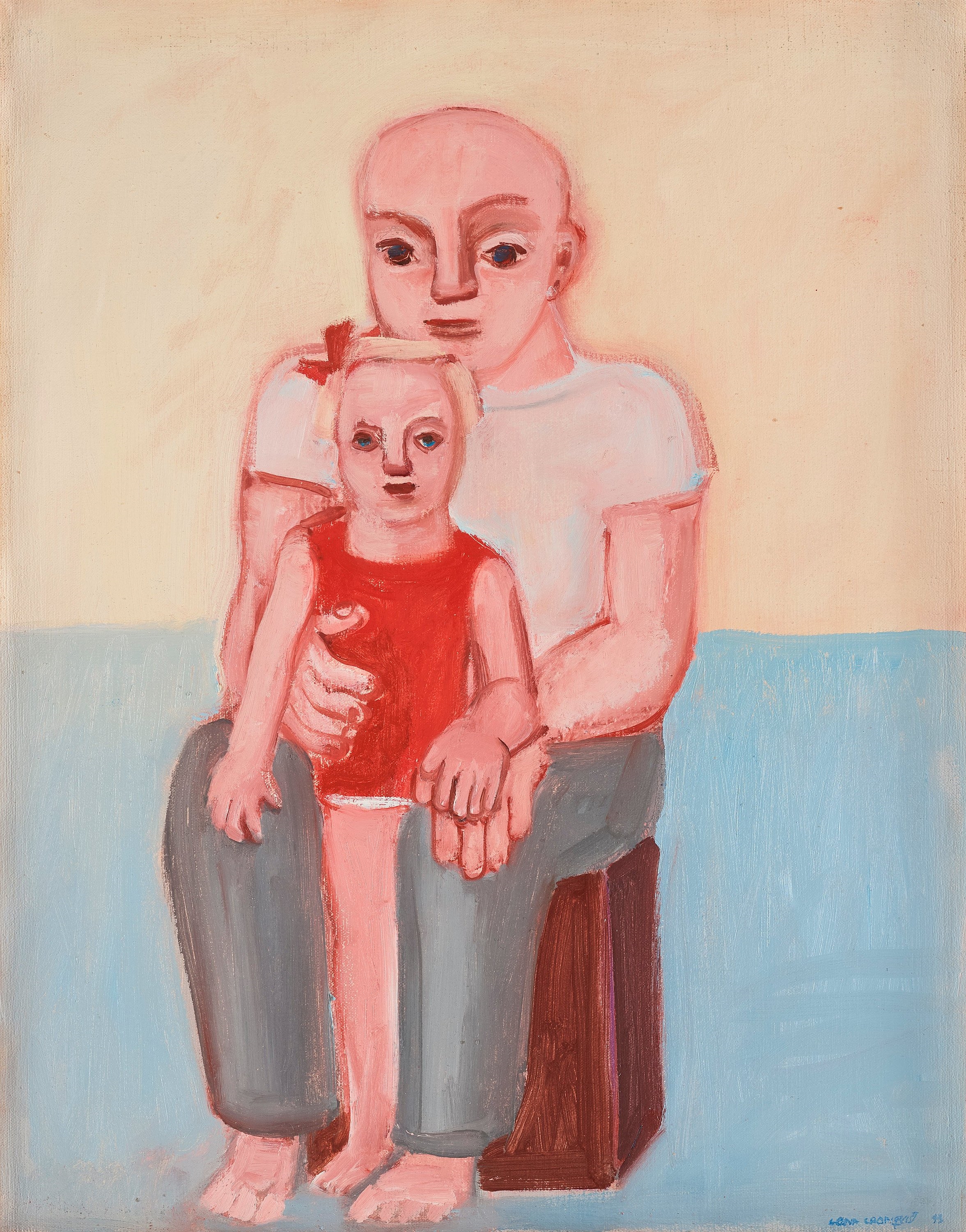 Artwork by Lena Cronqvist, 'Father and girl', Made of Canvas