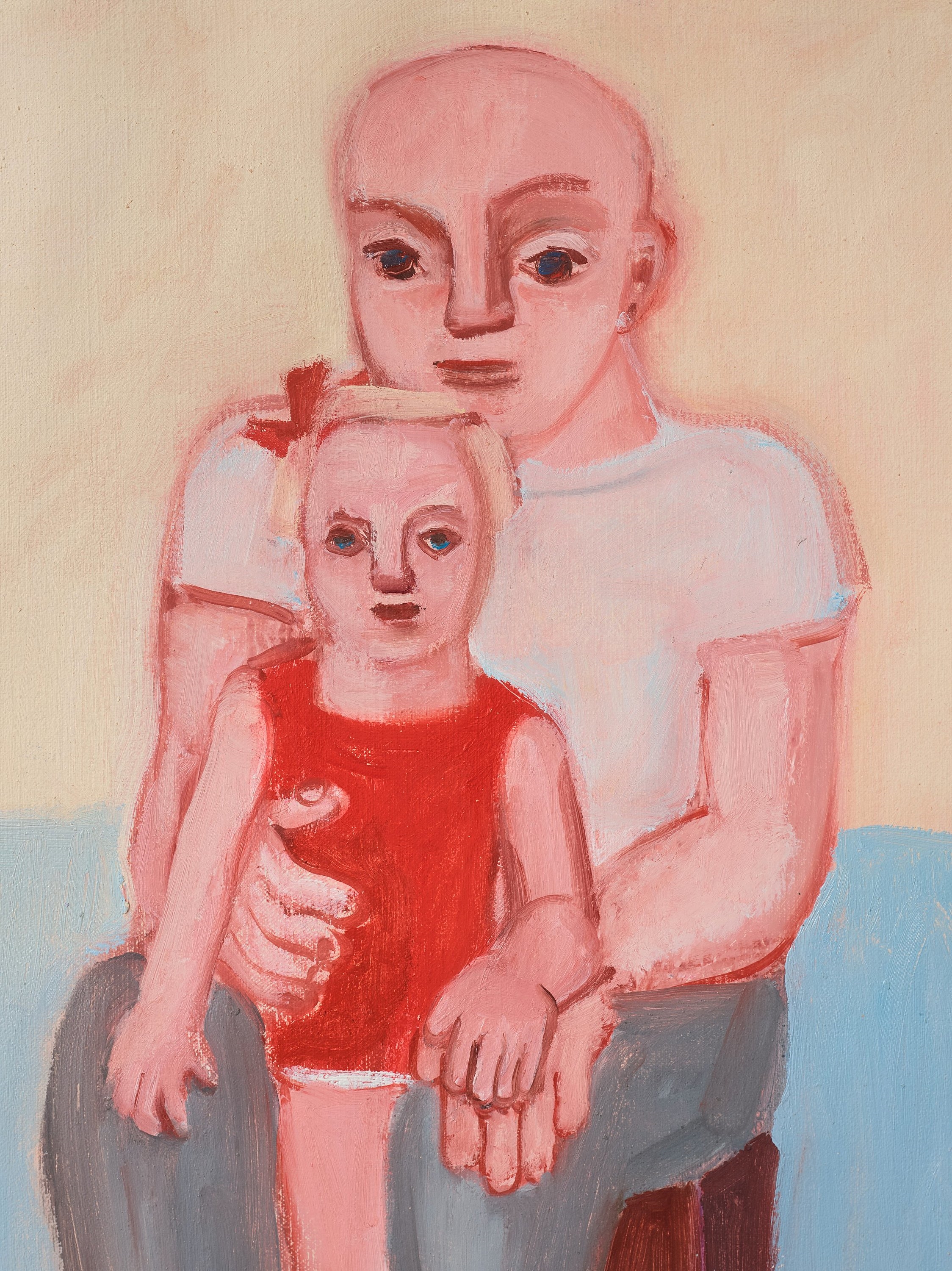 Artwork by Lena Cronqvist, 'Father and girl', Made of Canvas
